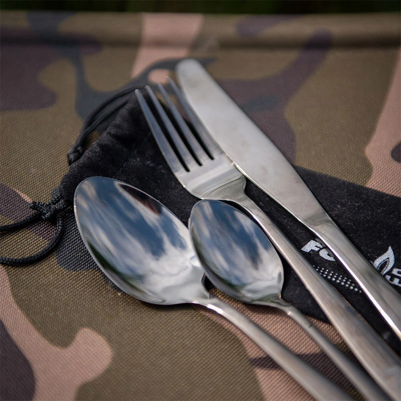 Fox Cookware Black Stainless Cutlery Set
